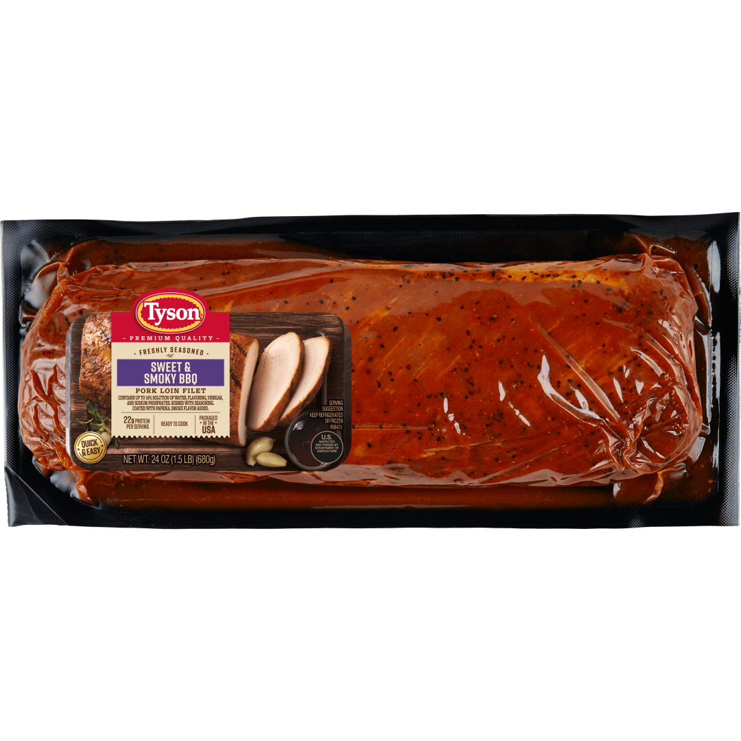 Tyson® Seasoned Pork Loin Filet, Sweet & Smokey BBQ