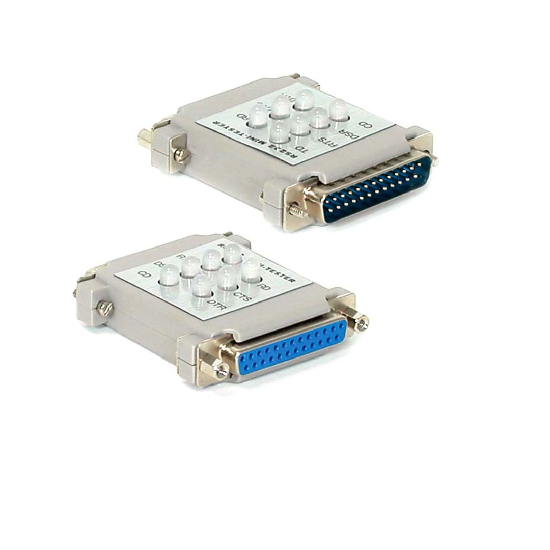 Serial Mini Tester DB25F to DB25M