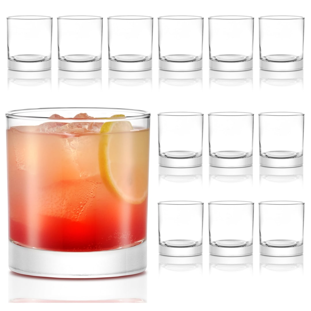 Libbey Heavy Base Rocks Cocktail Glasses, 11-ounce, Set of 12