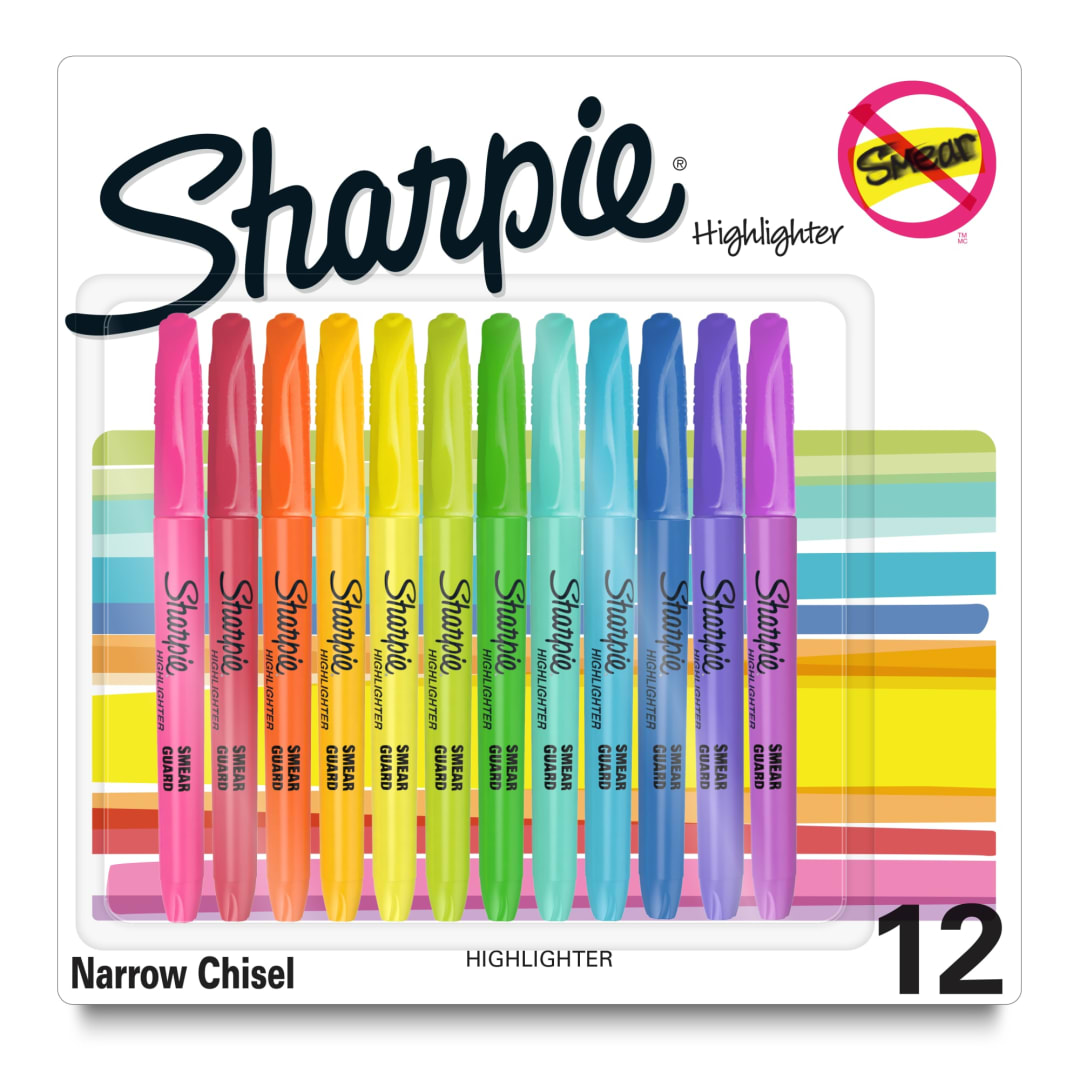 SHARPIE HL PCKT ACC ASST BL12 BTS25 UK