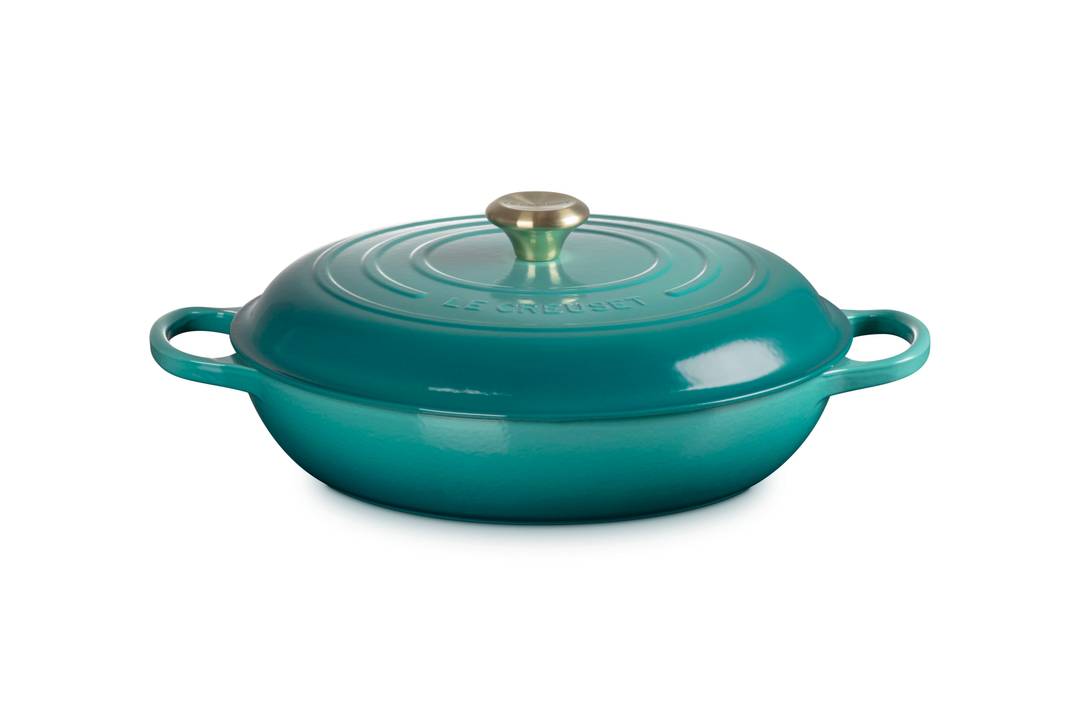 Signature Round Braiser, 5 qt. - Bleu Riviera