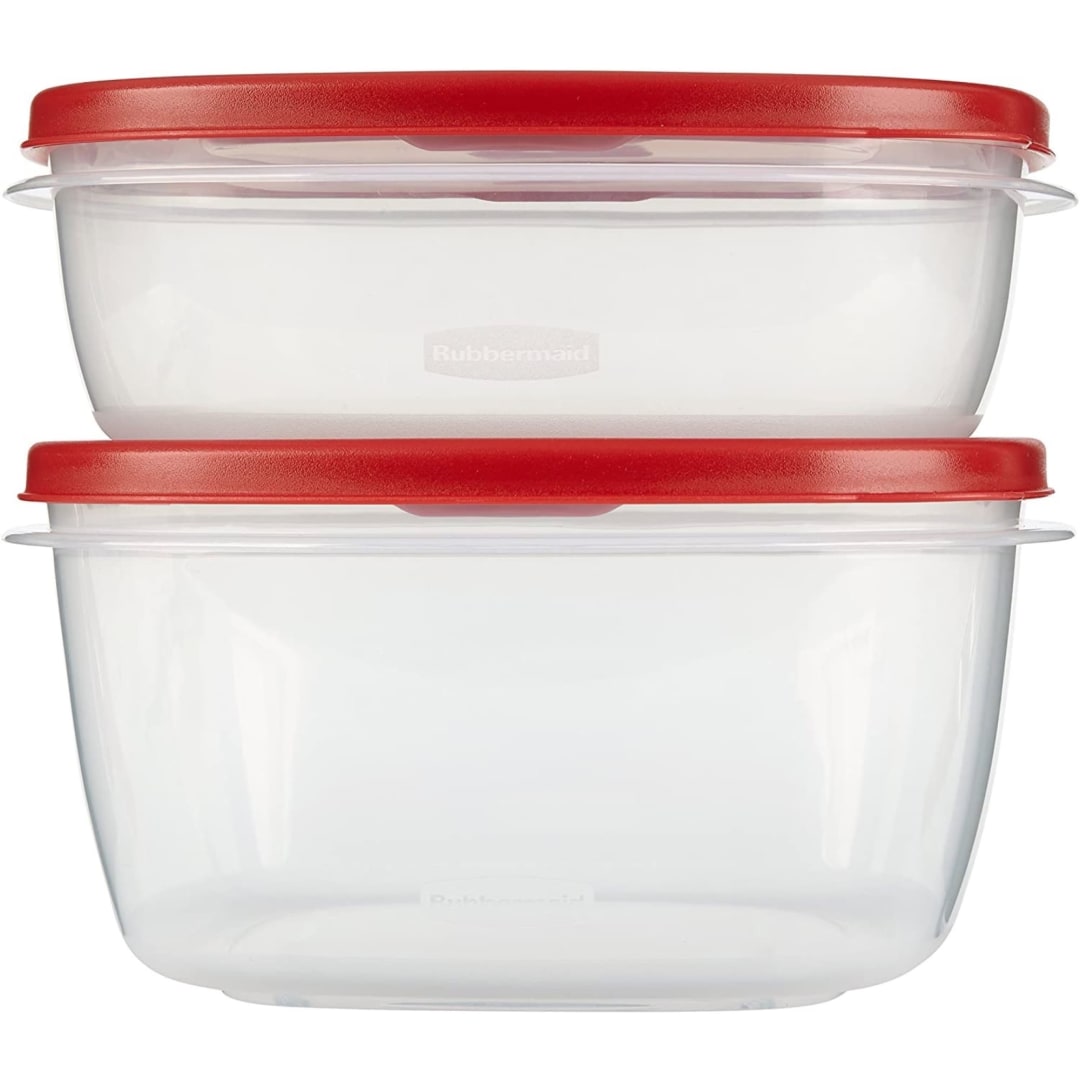Rubbermaid® EasyFindLids™ Food Storage Container, 4-Piece Set, Red