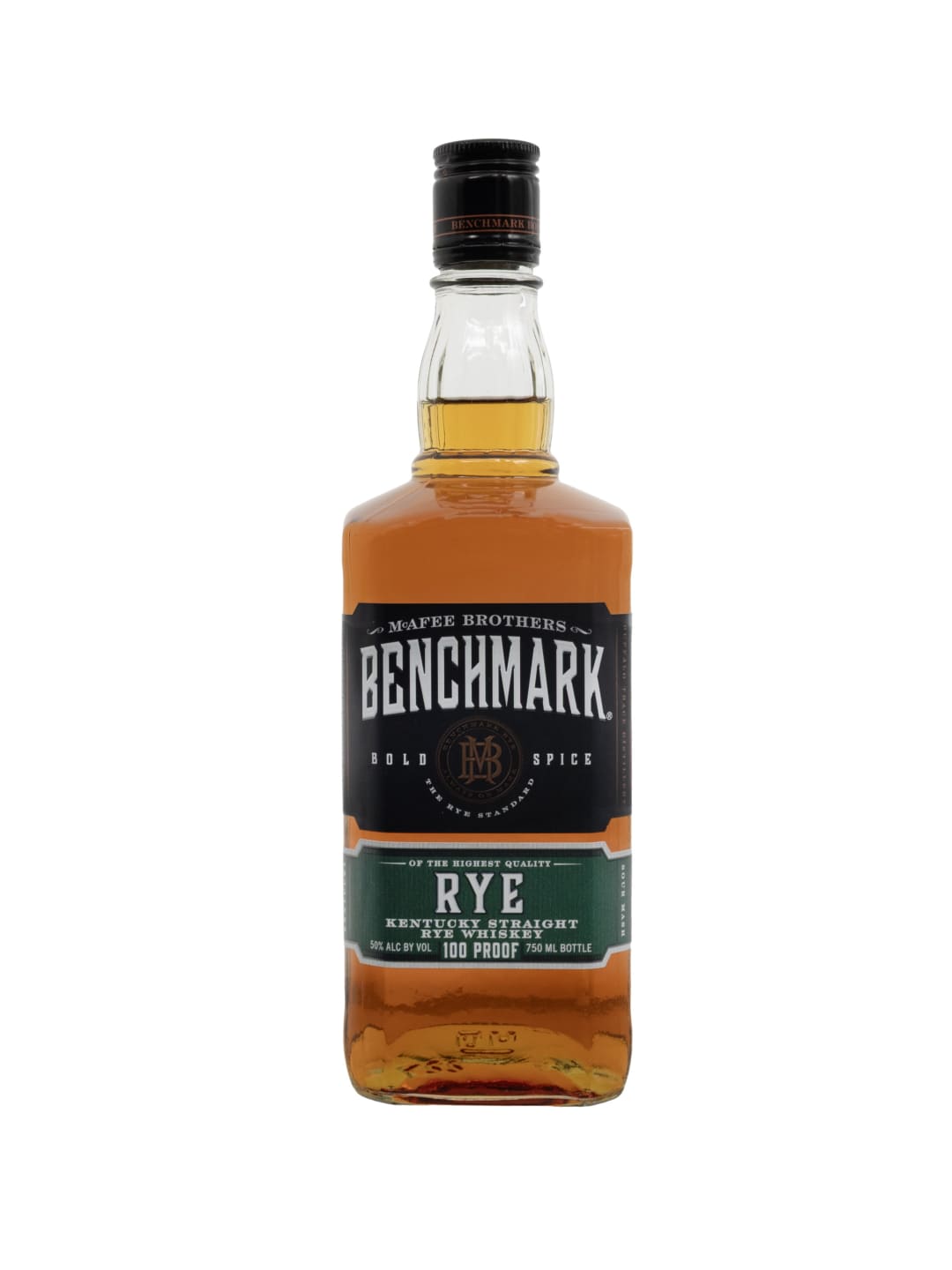 Benchmark Rye 4 Year Old Straight Whiskey 750ml 100 Proof