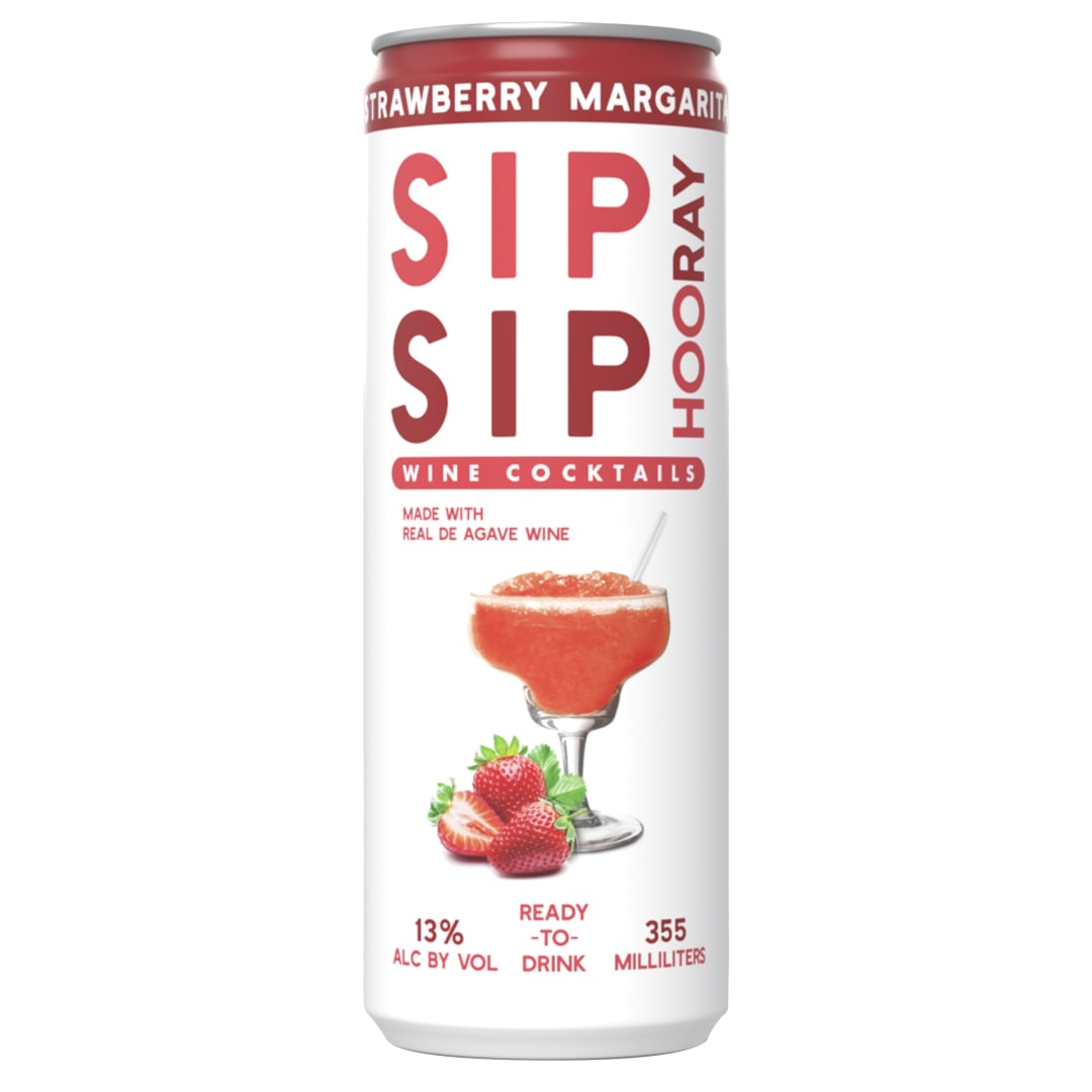 Sip Sip Hooray Strawberry Margarita Wine Based Cocktail 355ml 26 Proof