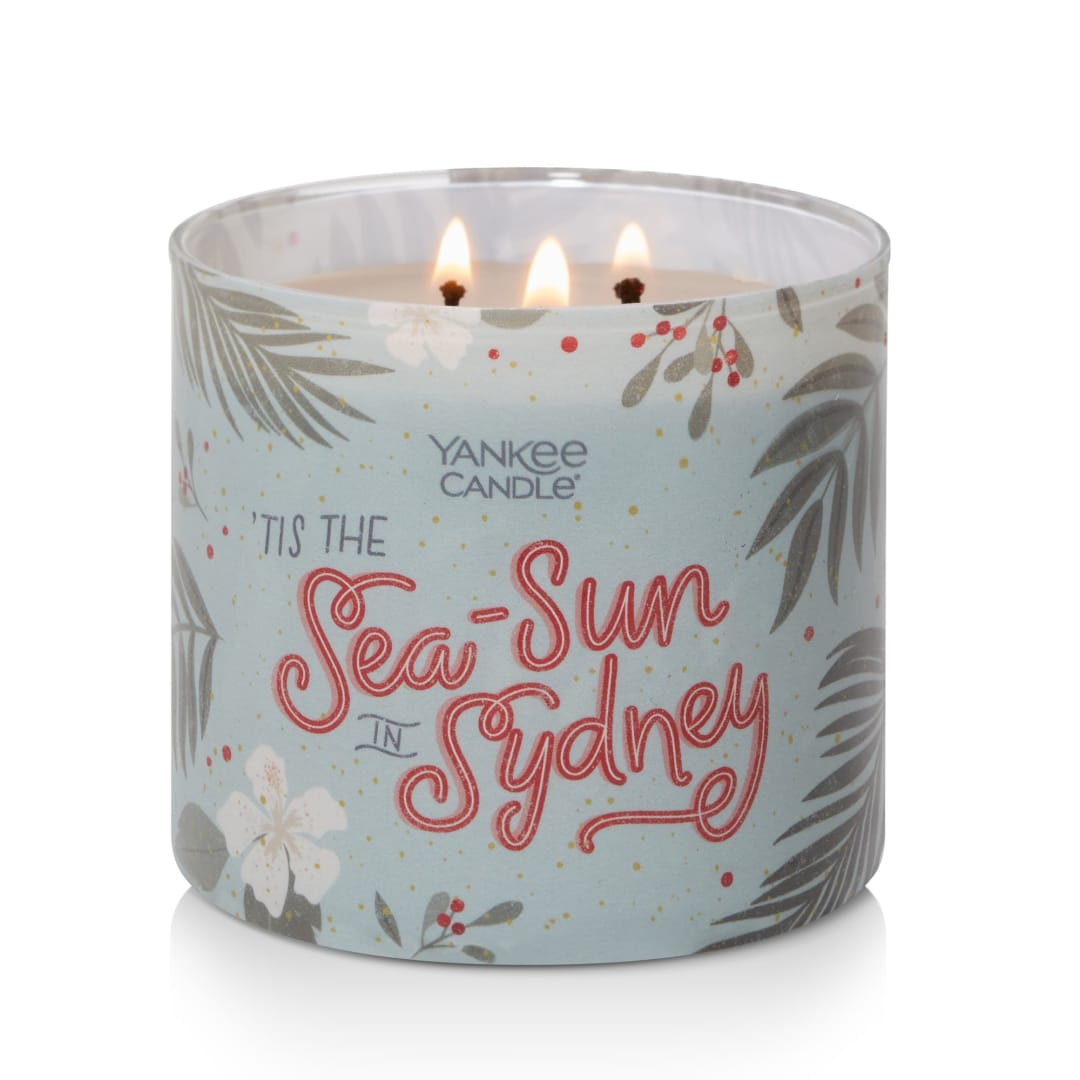 Yankee Candle Tis the Sea-Sun in Sydney 3-Wick Candle