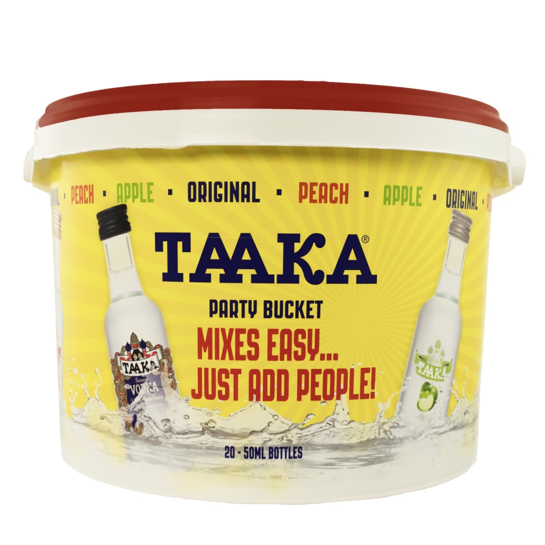 Taaka Mixed Flavors Vodka 20 Pack 50ml 60 Proof and 80 Proof