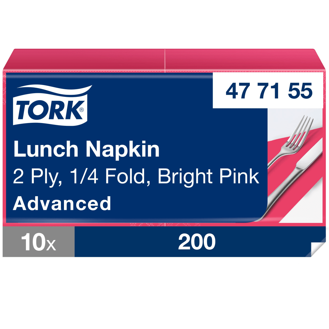 Tork Bright Pink Lunch Napkin