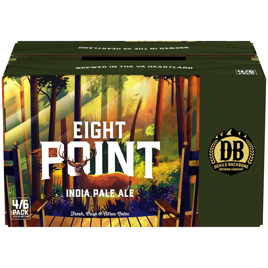 Devils Backbone Brewing Company Eight Point IPA, 4x6 Pack 12 fl. oz. Bottles