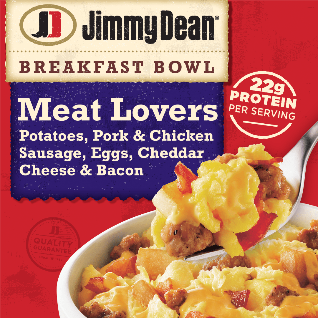 Jimmy Dean Breakfast Bowl Meat Lovers, Frozen, 7 oz Bowl