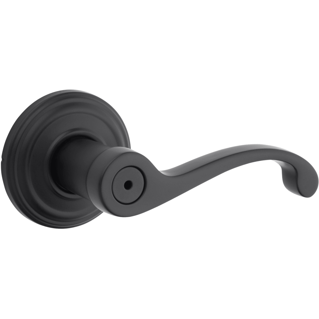 Commonwealth Bed/Bath Lever in Matte Black