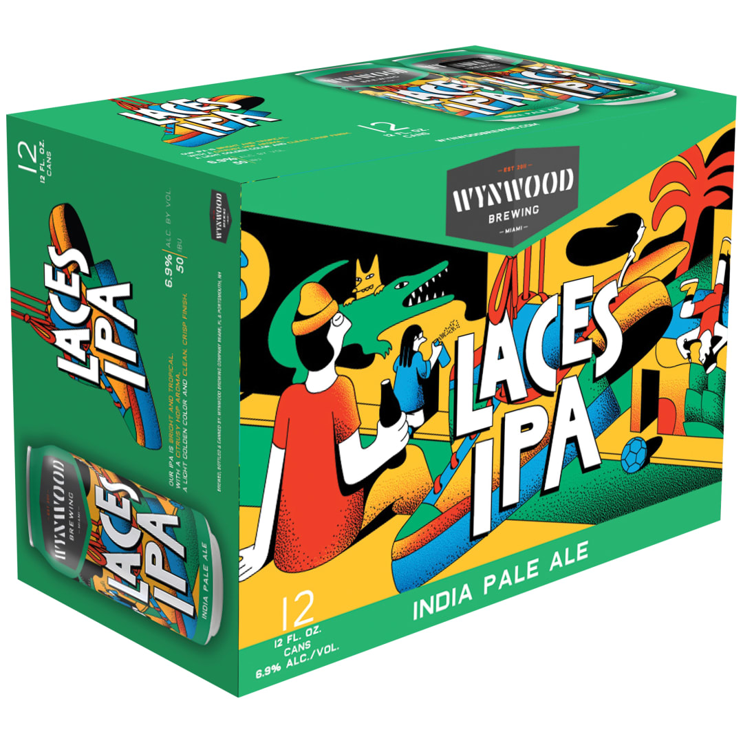 Wynwood Brewing Laces IPA, 12 Pack 12 fl. oz. Cans
