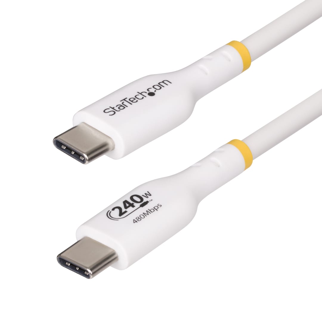 2M USB 2 0 C C M M EPR 240W Cable USB IF Certified white