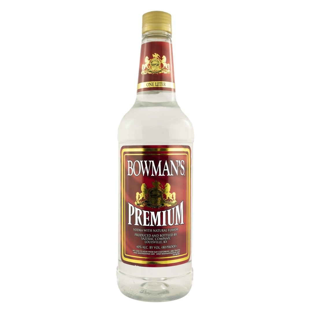Bowman's Vodka 1l Plastic Bottle 80 Proof
