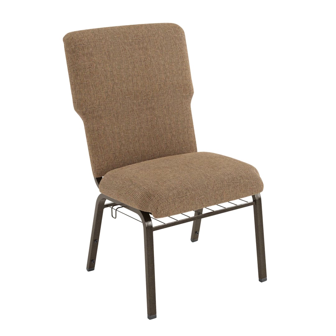 Advantage Mixed Tan Discount Church Chair - 21 in. Wide