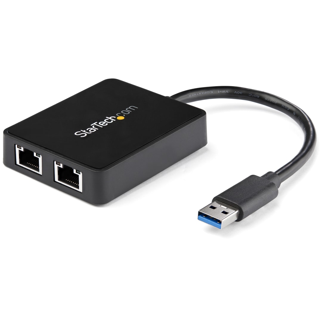 USB 3 2 Port Gigabit Ethernet LAN Adapter