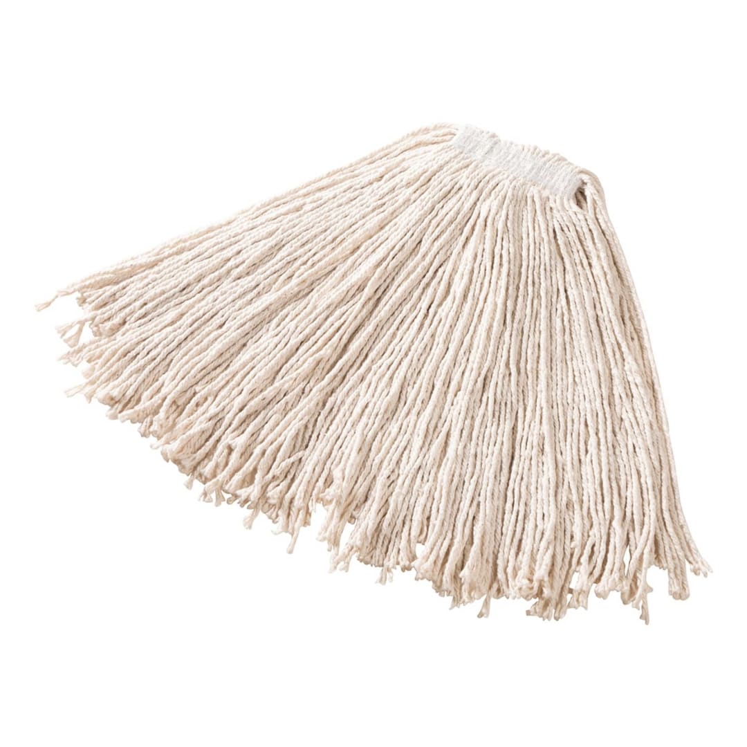 20 OZ Dura Pro Cotton Wet Mop, 1" Headband, White