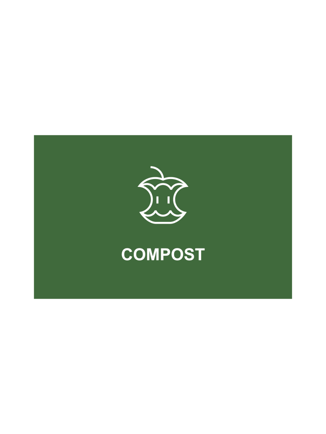 SPECTRUM - Ellipse Single Sign - Compost - Green-White