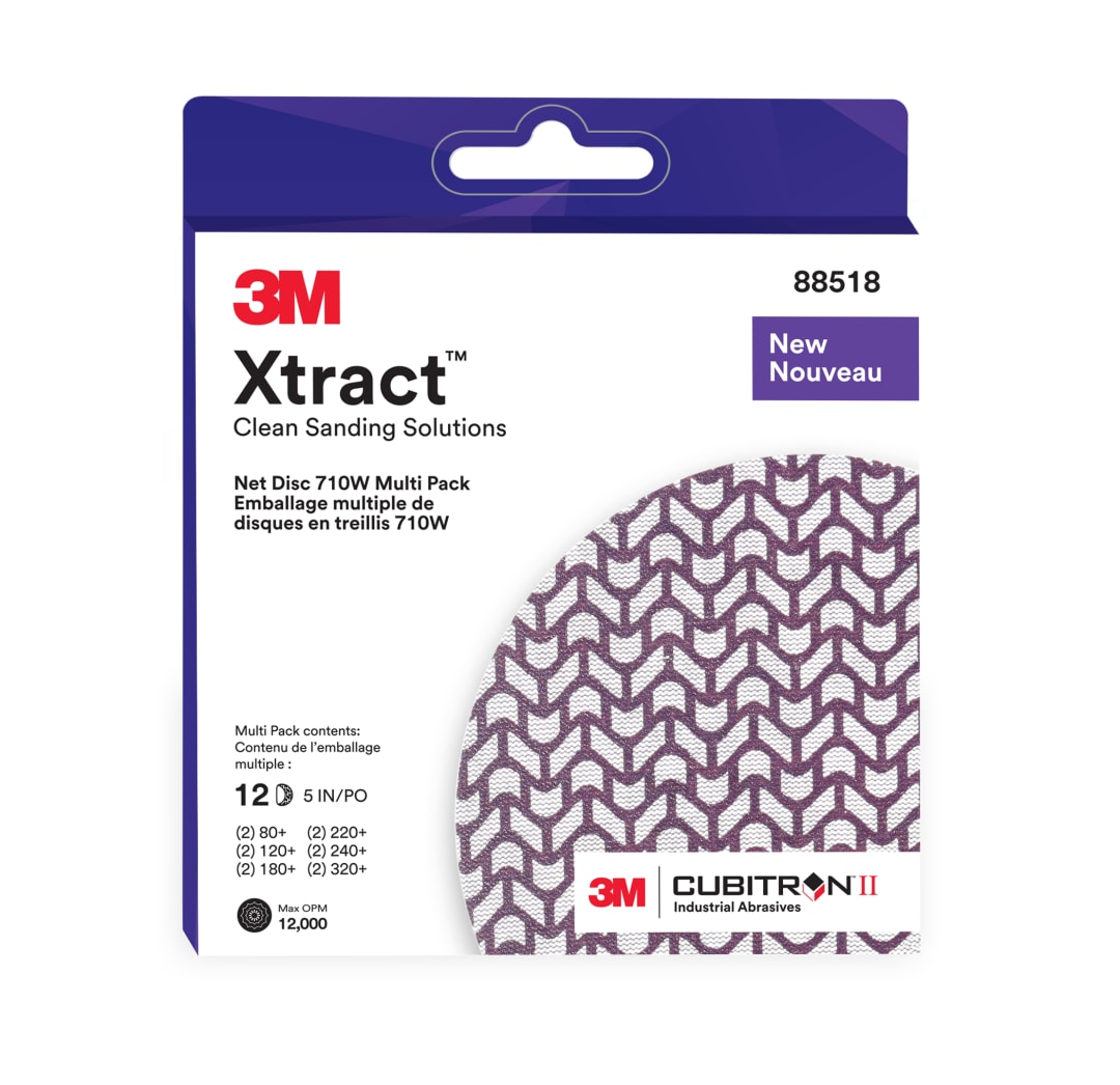3M Xtract™ Cubitron™ II Net Disc 710W, 127 mm x NH, 80+, 120+, 180+, 220+, 240+, 320+, Multi-pack