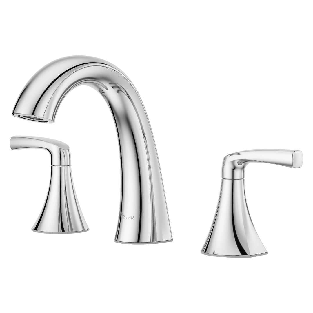 Rancho 2-Handle 8" Widespread Bathroom Faucet in Polished Chrome
