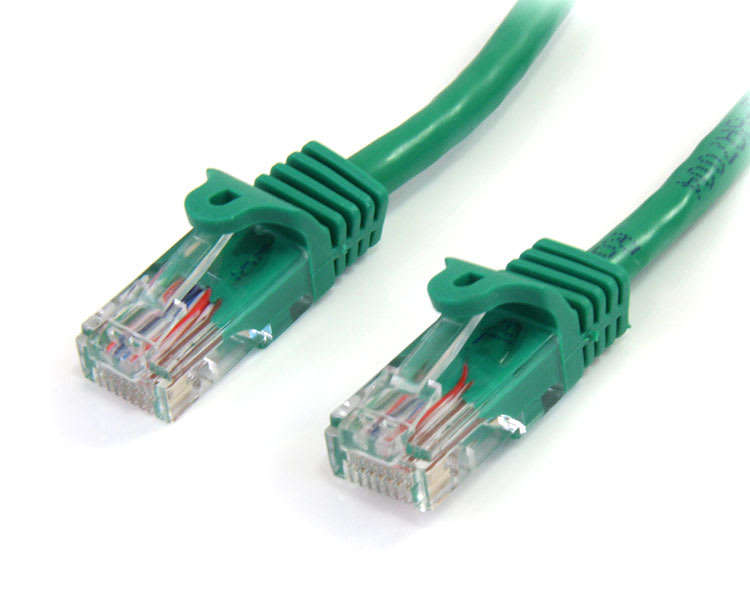 15 m Green Snagless Cat5e UTP Patch Cable