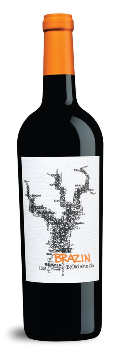 Brazin Zinfandel Red Wine, Lodi, California, 750ml