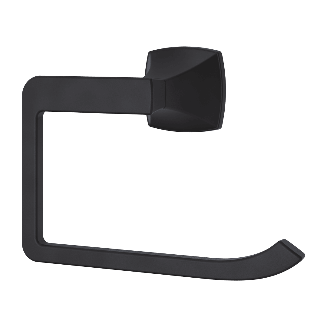 Venturi Towel Ring in Matte Black