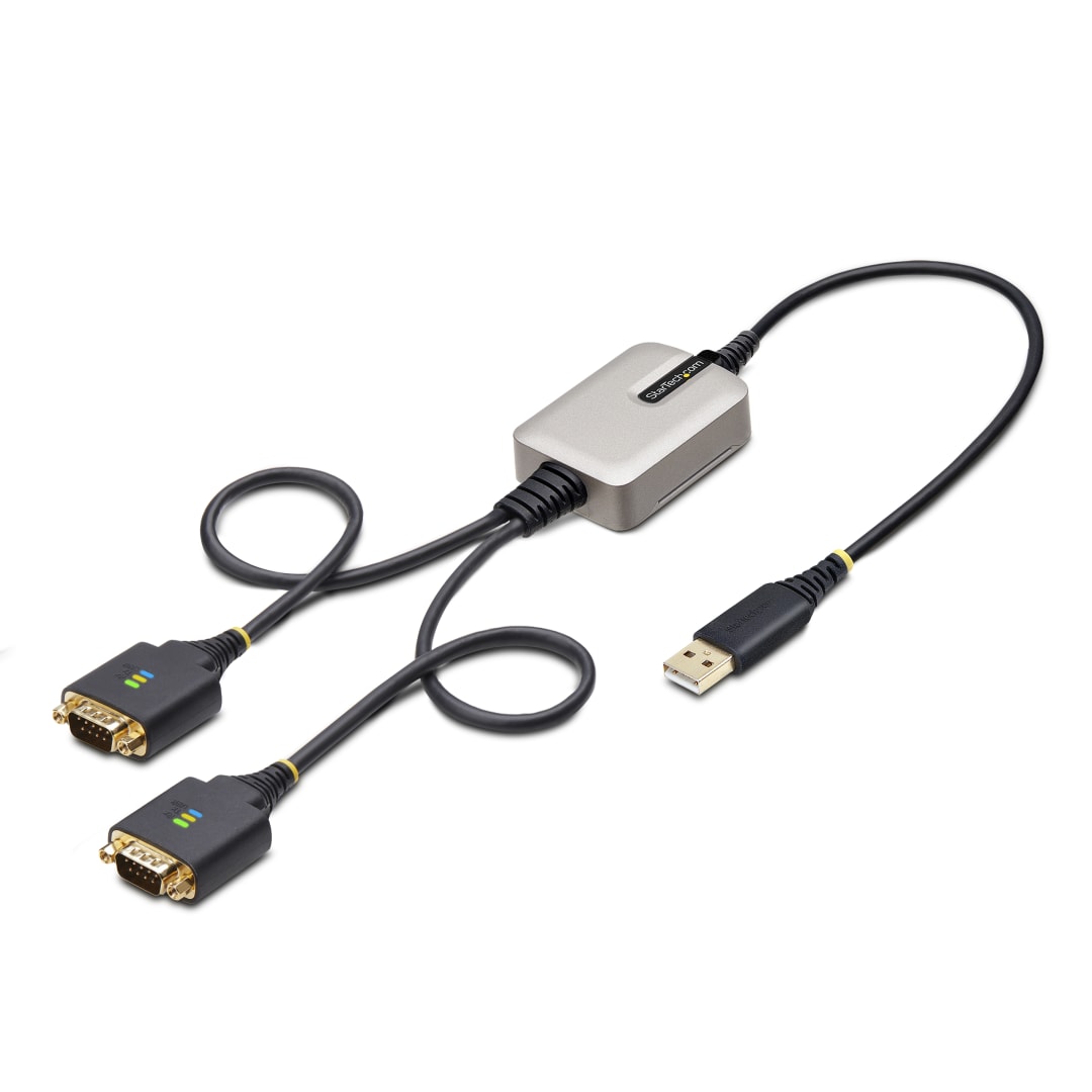 USB to Dual RS-232 Adapter - FTDI - 1ft