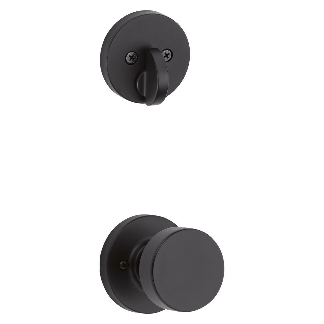 971 Single Cylinder Interior Pack w/ Pismo Knob for Signature Series Low Profile Handlesets in Matte Black