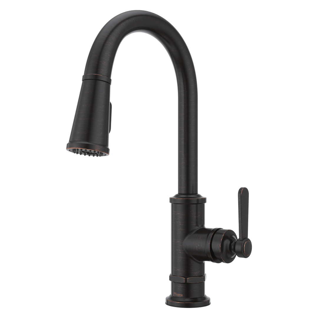 Port Haven 1-Handle Pull-Down Kitchen Faucet in Tuscan Bronze