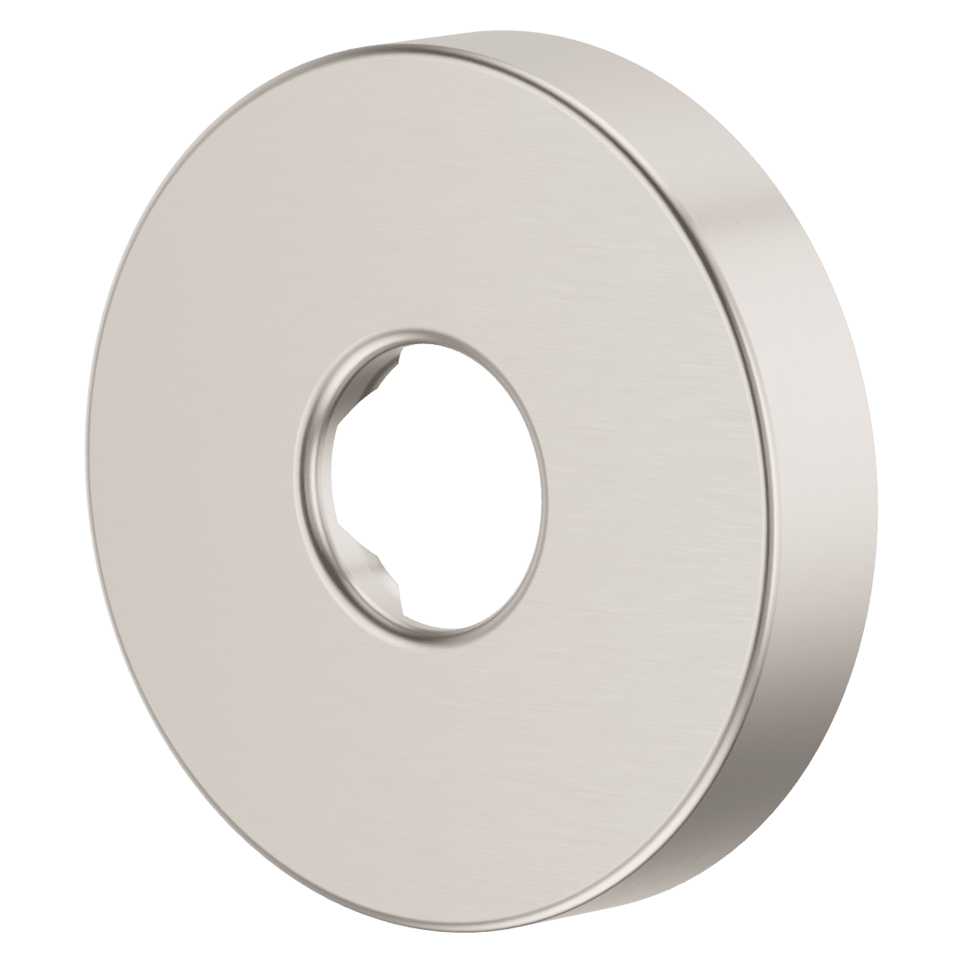 Modern Round Shower Arm Flange in Brushed Nickel