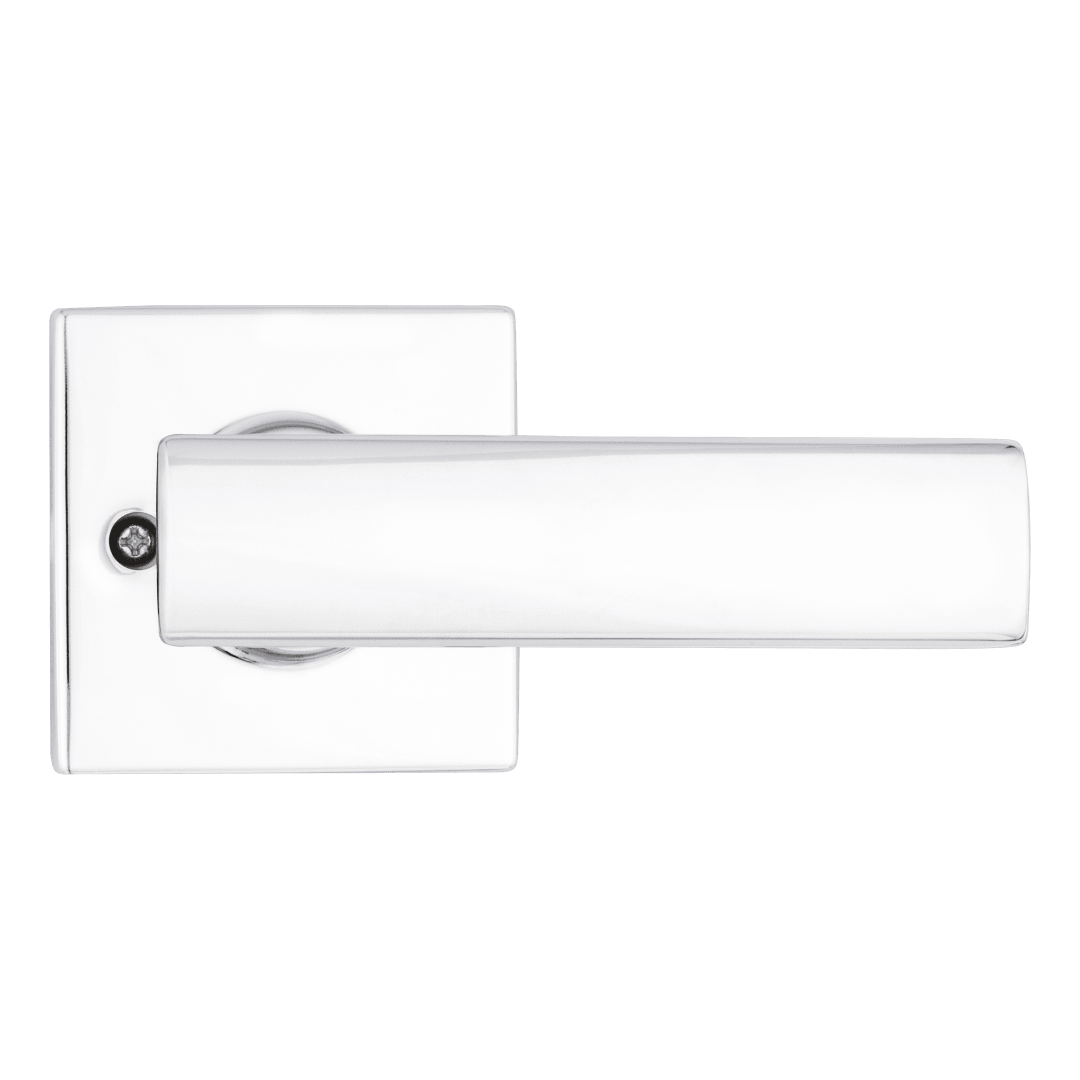 Breton Half - Dummy Door Lever in Polished Chrome