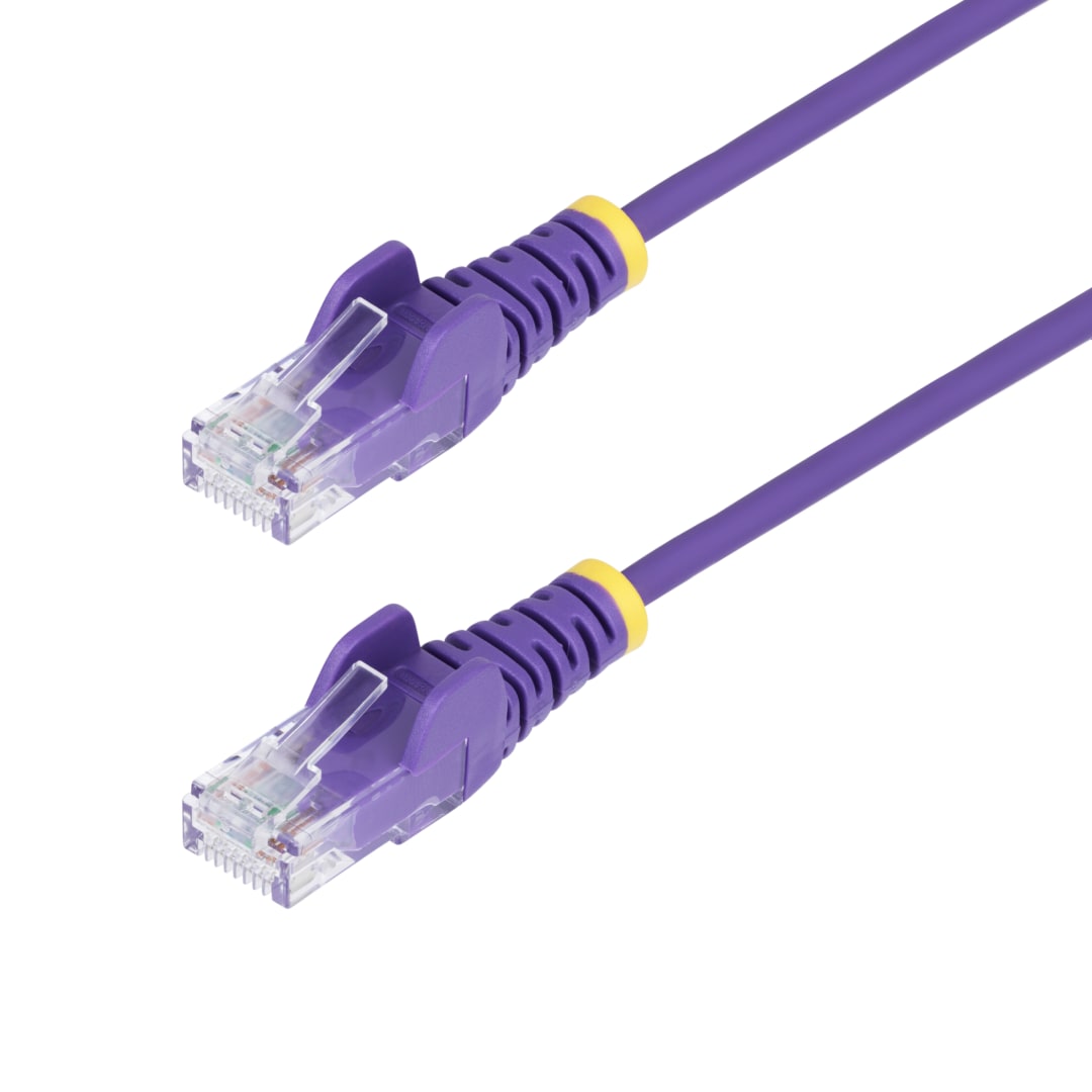Cat6 Slim Snagless Ethernet Cable LSZH UTP 2ft Purple