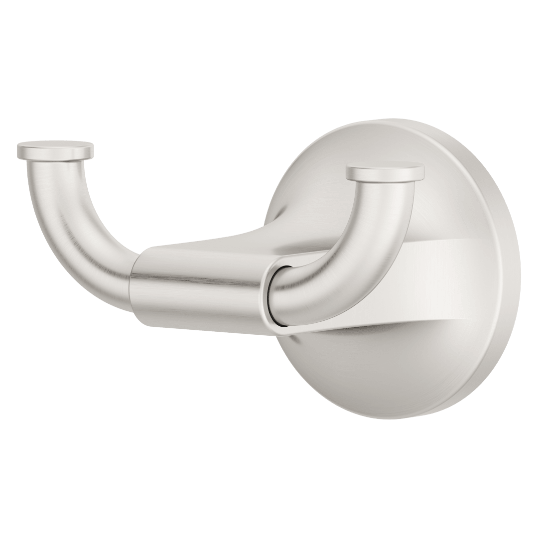 Pfirst Modern Robe Hook in Spot Defense Brushed Nickel