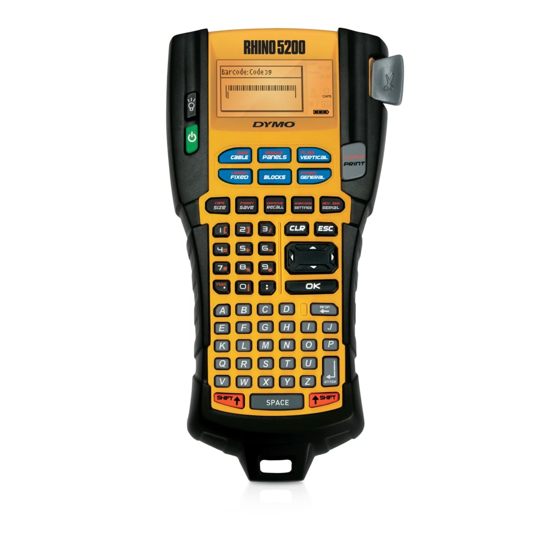 DYMO® Rhino 5200 Industrial Label Maker | ABC Keyboard | Labelling Machine for Warehouses, Labs and other Industrial Settings