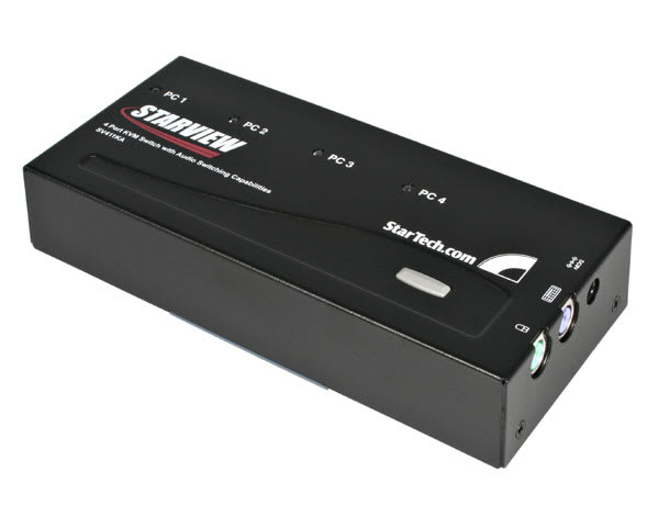 4 Port KVM Switch Kit with Audio