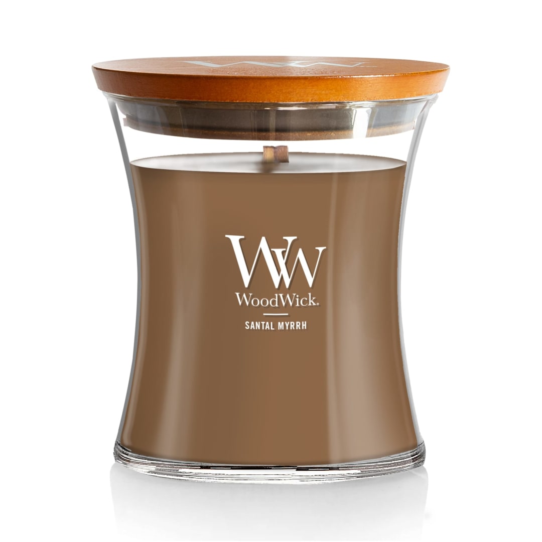 WoodWick® Santal Myrrh Medium Hourglass Candle