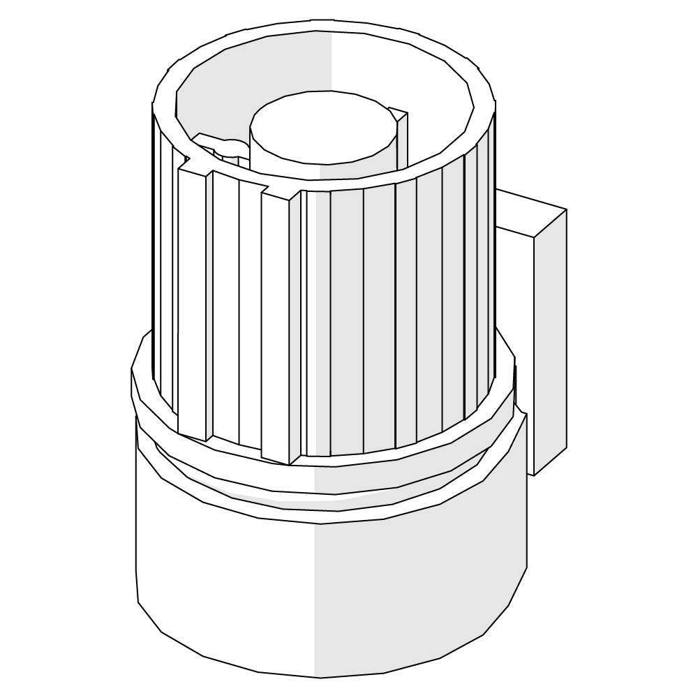 Pivot Bottom for 180 degree Pivot Assembly for 1/4" Thick Glass