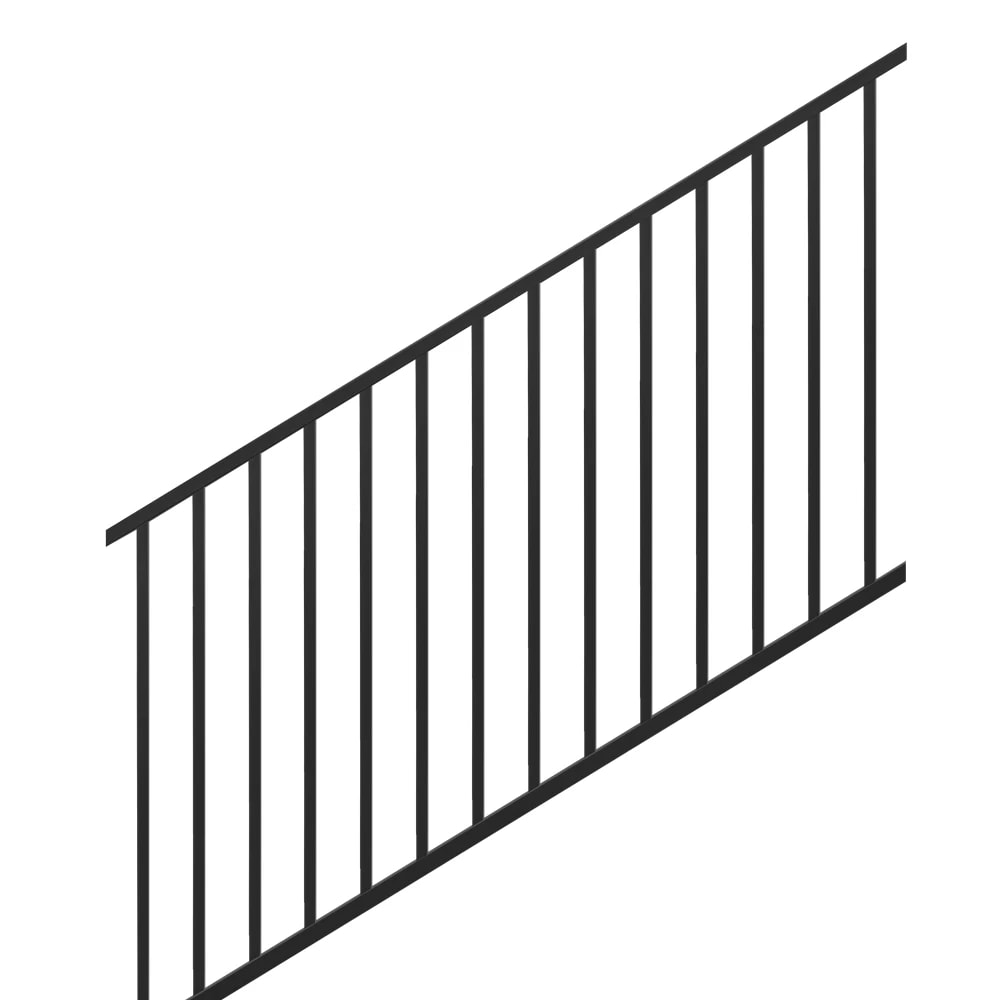 6-ft x 42-in Trex® Select™ Aluminum Railing Stair Panel in Charcoal Black