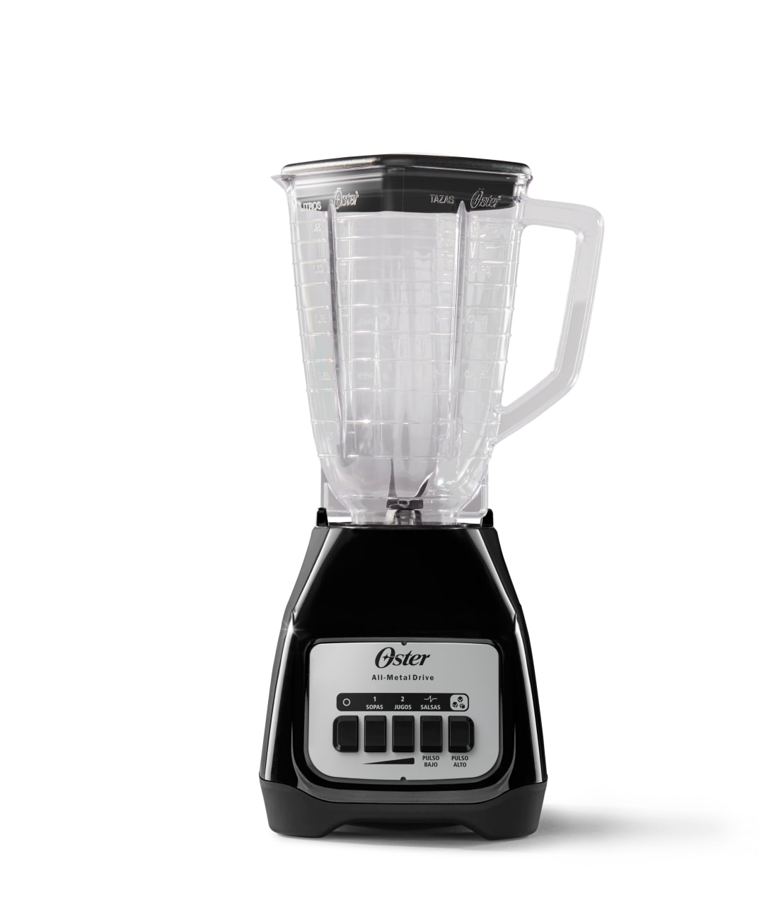 Oster® Licuadora, Vaso de Plástico, de 2 Velocidades con Pulso, Negro, BLSTKAP-BPB
