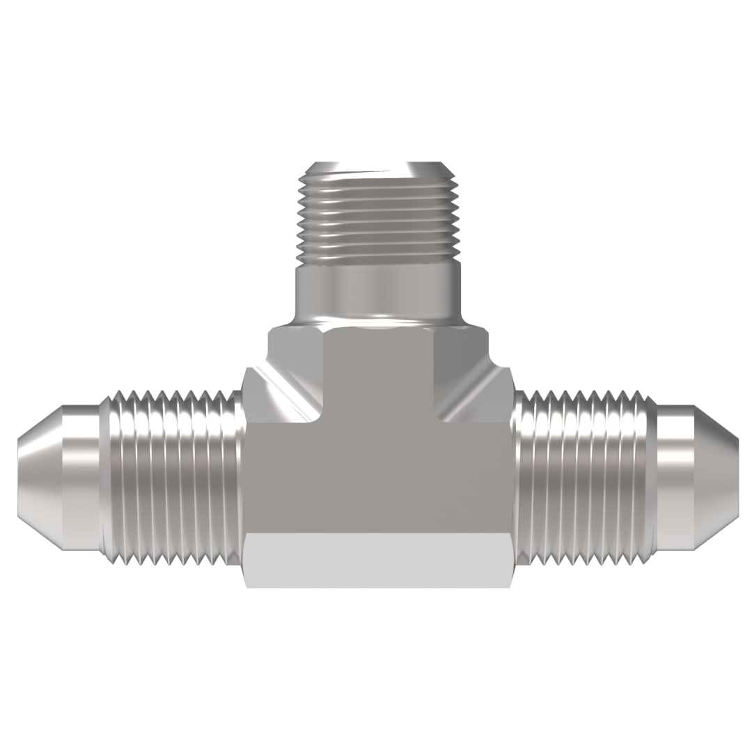 Aeroquip 3/8 NPT Branch X 3/8 Male JIC Tee
