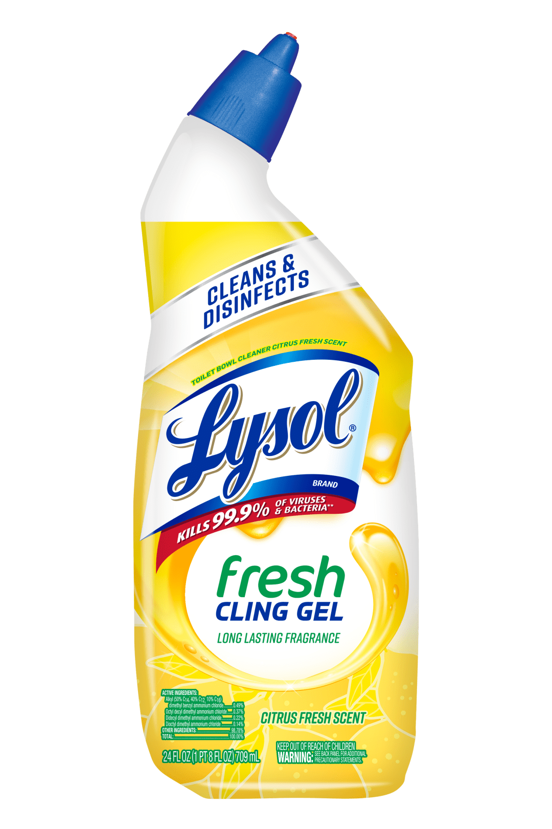 LYSOL® Toilet Bowl Cleaner - Cling & Fresh Citrus Fresh Scent® 9/24 oz.
