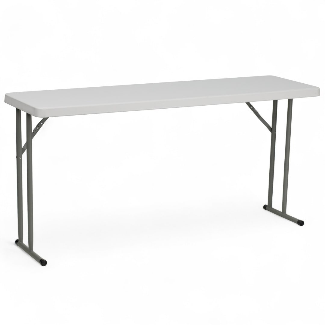 Kathryn 5-Foot Granite White Plastic Folding Training Table