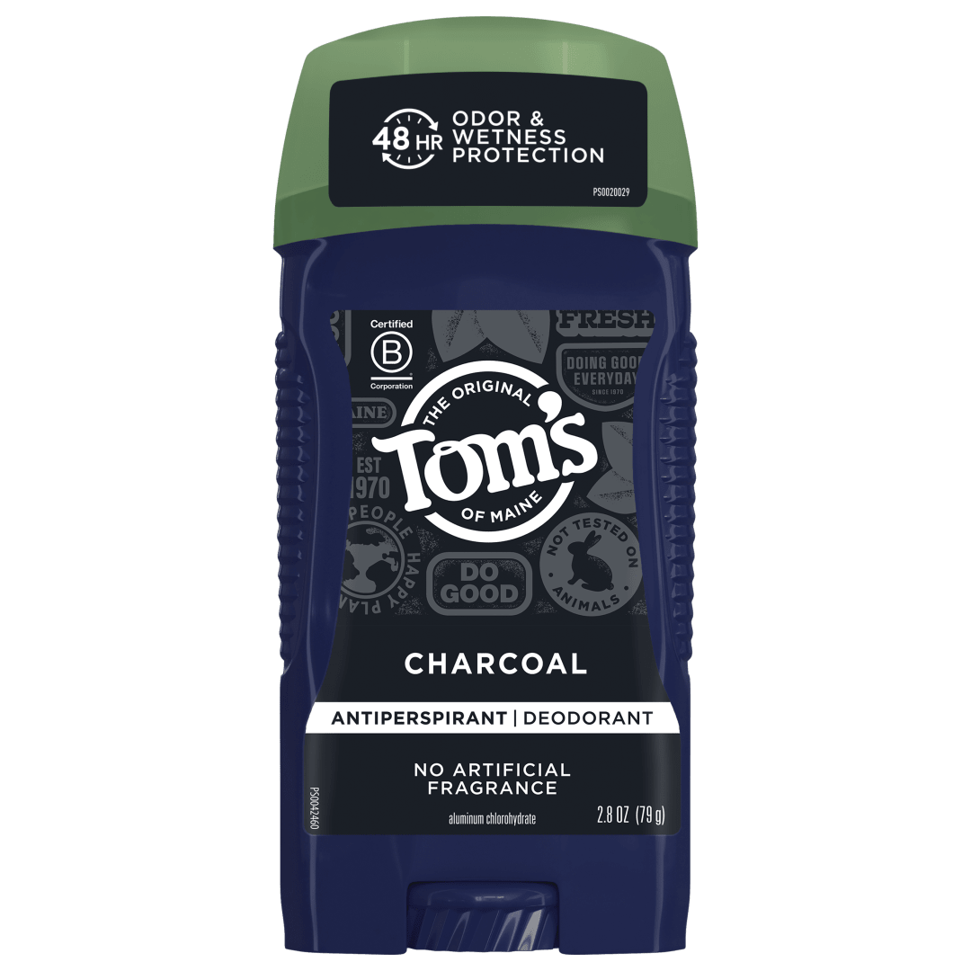 Tom's of Maine Natural Charcoal Antiperspirant Deodorant for Men, 2.8 oz.