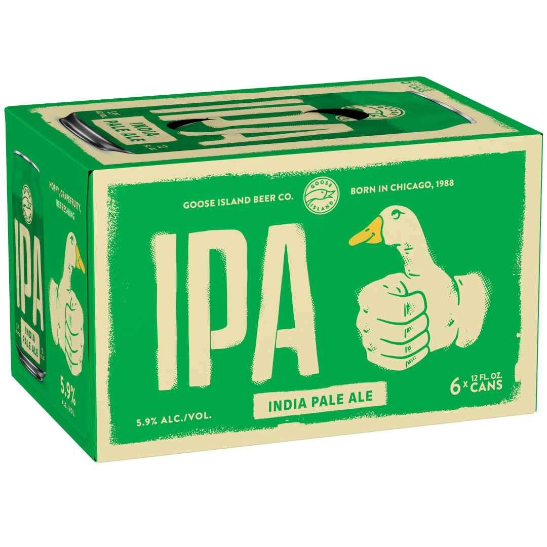 Goose Island IPA, 6 Pack 12 fl. oz. Cans, 5.9% ABV
