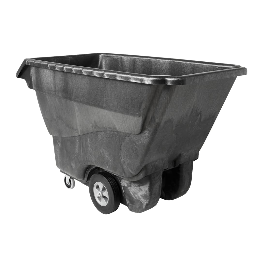 STRUCTURAL FOAM TILT TRUCK, STANDARD DUTY, 1 CUBIC YARD, BLACK