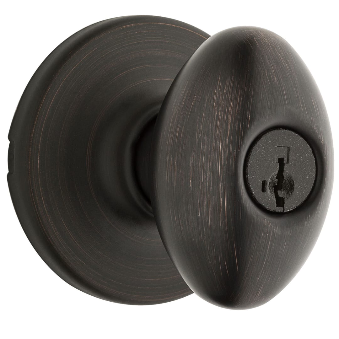 Aliso Keyed Entry Knob featuring SmartKey Security™ in Venetian Bronze