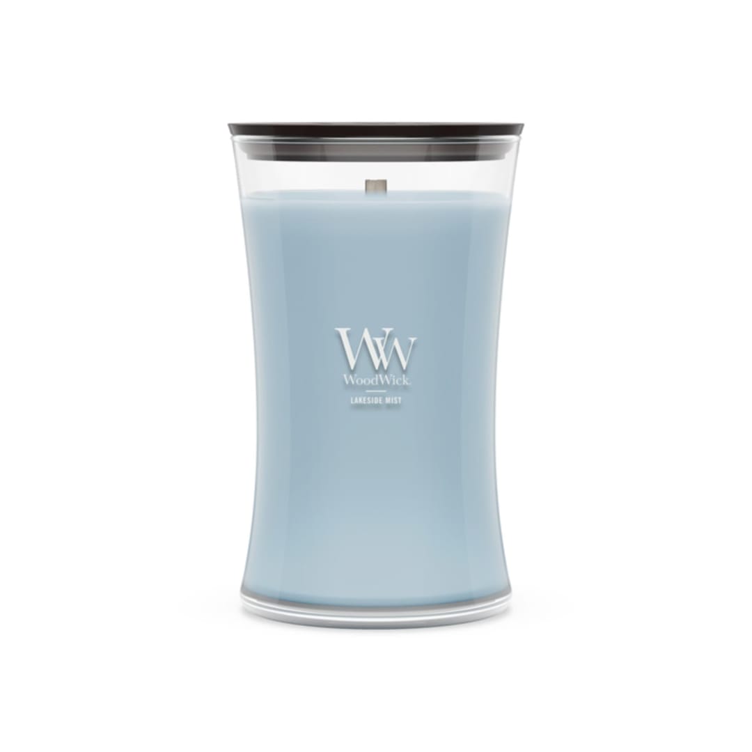 Woodwick Lakeside Mist Large Hourglass Candle