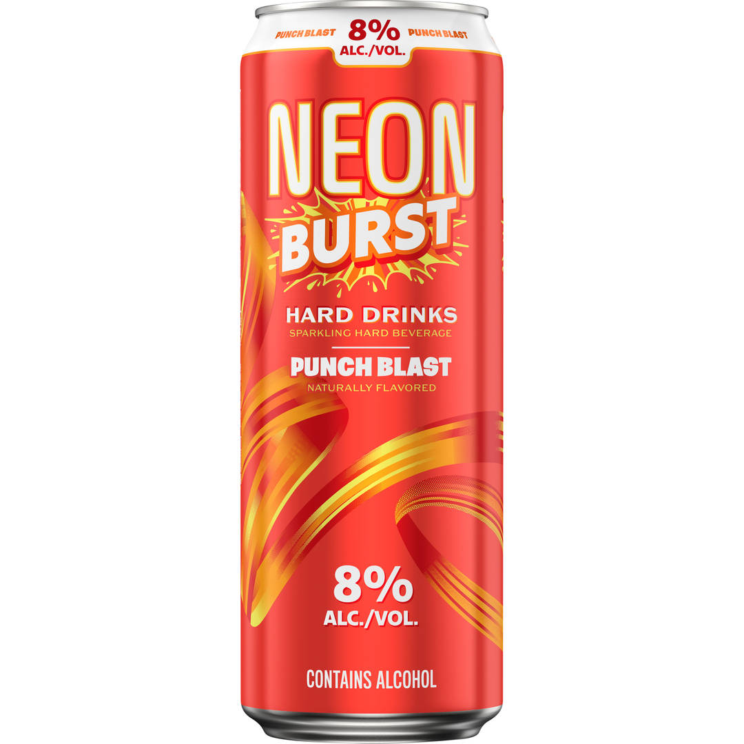 Neon Burst Punch Blast Hard Drinks 25 fl oz Can, 8% ABV