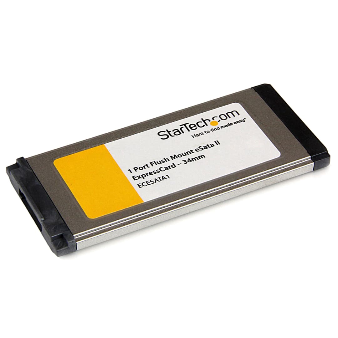 1x eSATA II ExpressCard Adapter - Slim eSATA