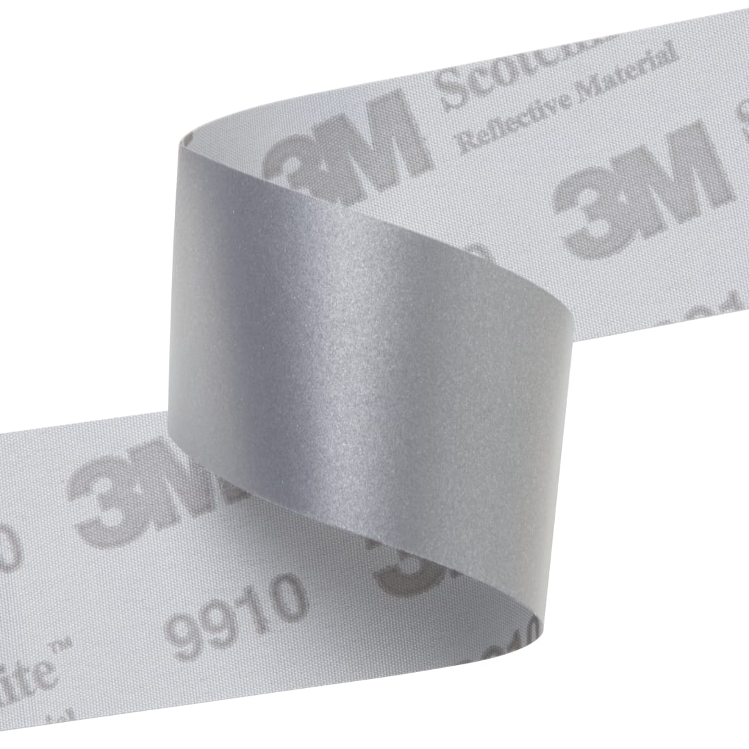 3M™ Scotchlite™ Reflektif Dokuma Kumaş 9910, Gümüş – 50,8 mm x 200 m